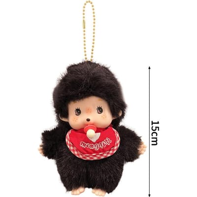 Monchhichi Poppetje Sleutelhanger Kawaii Tassen Hangende Bedeltjes Kinderdag Verjaardagscadeau Rugzak Sleutelhanger Ornament Feestartikel black