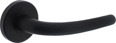 Intersteel Deurkruk Eindhoven - rond geveerde rozet - mat zwart - ø49x7mm