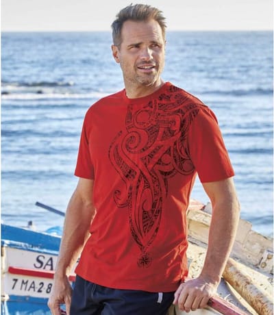 ATLAS FOR MEN - Set van 3 Maori T-shirts - Heren - Verkrijgbaar in grote maten - XXL