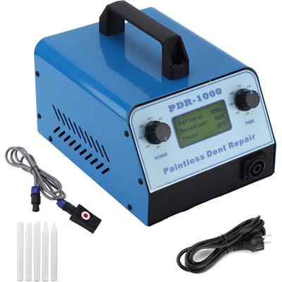 1000W Deukenvrij Reparatiegereedschap Auto Carrosserie Plaatwerk IJskrassen Hagelschade Verwijdering Inductieverwarmer Blauw EU PLUG