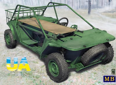 Master Box Modelbouwpakket Militaire voertuigen - 35240 Russisch-Oekraïense Buggy Mongoose - Oekraïense evacuatievoertuig voor het slagveld Plastic - 1:35 - Modelbouw