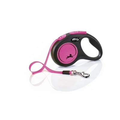 flexi New Neon Rollijn Tape S tot 15kg roze 5m Hond