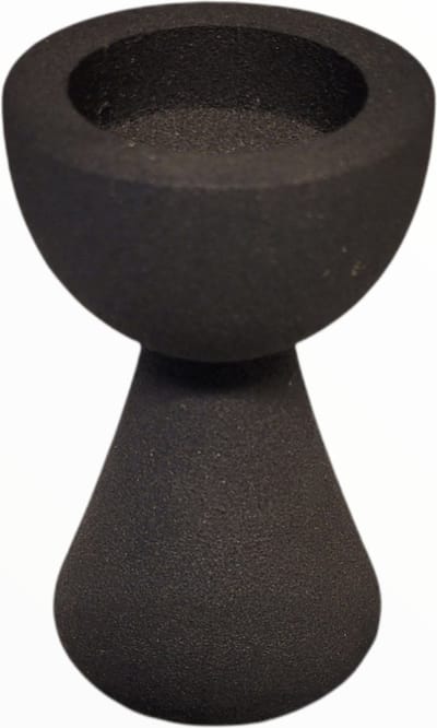 Branded By - Waxinehouder - Kenzi - Zwart - 10.5 cm hoog - Metaal