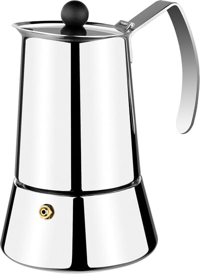 Espresso Maker - Koffiezetter - Koffie Zetten - Roestvrij Staal - 6 Koppen - Zilver