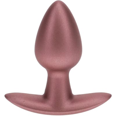 Ouch! Gladde Siliconen Buttplug 2.7 cm - Rose Goud