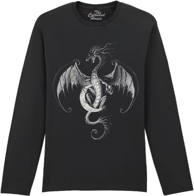 Draak Moon Glow Dragon The Coloured House Longsleeve T-shirt XXL