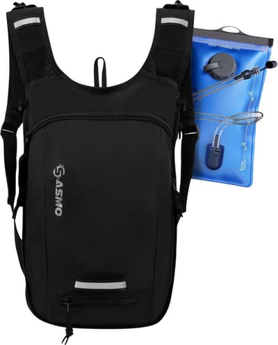 Kleine Fietsrugzak met Thermocompartement en Helmniveau - Ultralichte 6L Fietstas voor Mannen en Vrouwen met Regenhoes