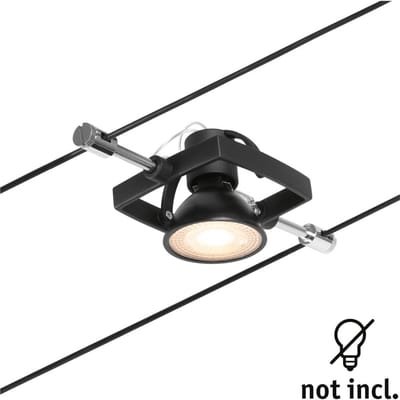 Paulmann 12V-kabelsysteem lamp GU5.3 Zwart (mat), Chroom