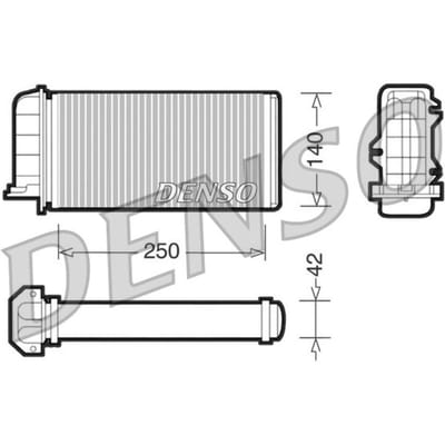 Warmtewisselaar, interieur verwarming DENSO DRR09001
