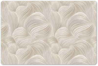 Placemats 45x30 cm - Placemat kunststof - 1 stuk - Lijnen - Waaier - Beige - Borden onderleggers - Decoratie voor op tafel - Keuken tafeldecoratie accessoires - Vinyl onderlegger - Tafelversiering