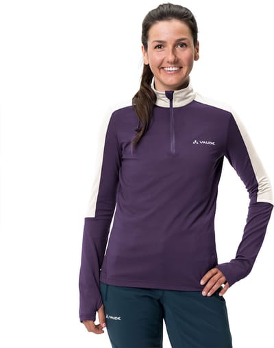 Vaude Livigno 1 2 Zip Ii Fleece Met Halve Rits Paars 42 Man