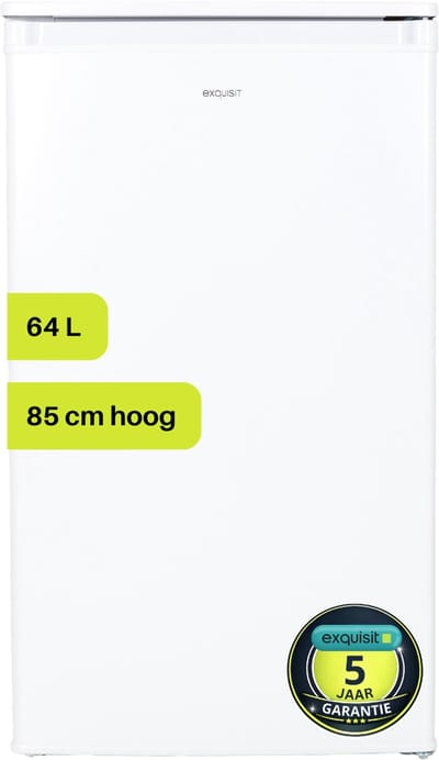 Exquisit GS111-040EW - Vriezer tafelmodel - Diepvrieskast - 5 Jaar Garantie - 64 Liter - 40dB - 4* Vriesruimte - Wit