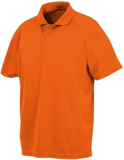 Spiro Impact Mens Performance Aircool Polo T-Shirt (Floro Oranje) S