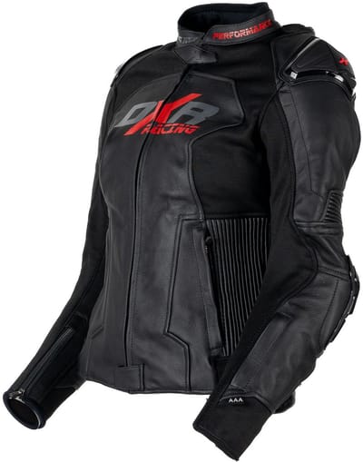 MOTOBLOUZ Motorjas HAUMEA vrouw| Middenseizoen|Zwart 46 CE-gekeurd