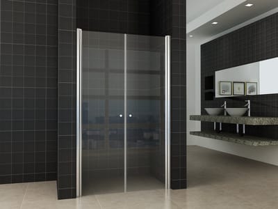 Wiesbaden Luke Dubbele pendeldeur in nis 800x2000 6mm glas met NANO coating