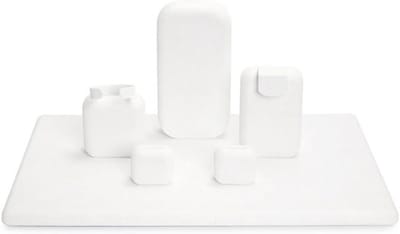 Sieradenhouder - Displaystandaard - Sieraden Organiseren - Delicate Microvezelstof - Set van 5 - Grijs