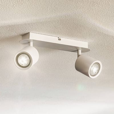 Demia Plafondspot Wit 2xGU10 - Moderne Kantoor & Woonkamer