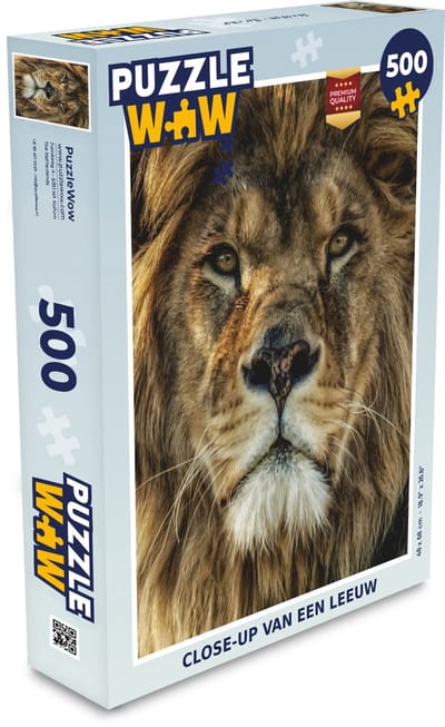 Puzzel Portret - Leeuw - Dieren - Legpuzzel - Puzzel 500 stukjes