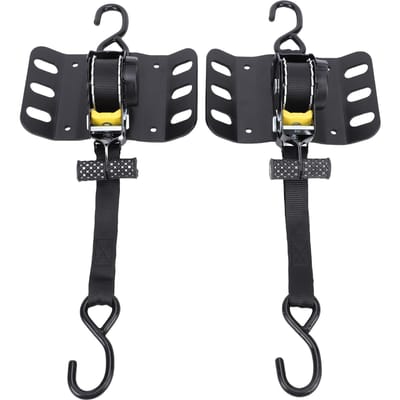 2 STUKS Intrekbare Ratelbanden voor Vrachtwagenbak FL3Z 9928408 AB Zelfintrekkende Spanbanden met Boxlink Platen en Dubbele black