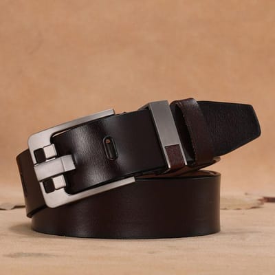 Lange Grote Plus Size 130 140 150 160cm Vintage Legering Gesp Heren Riem Hoge Kwaliteit Koe Echt Leer Luxe Band Mannen Riem 130cm gray
