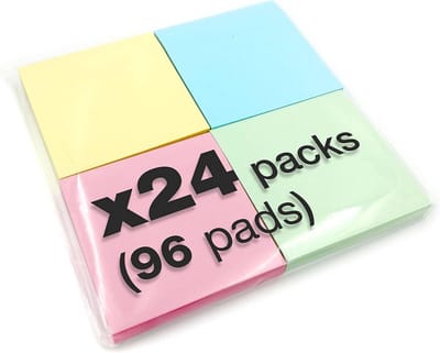 Notitieblaadjes - Post-its - Organiseren en Noteren - Verwijderbaar zonder residu - 400 vellen - Pastelkleuren
