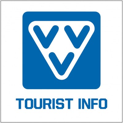 Tourist info sticker 50 x 50 mm - 10 stuks per kaart