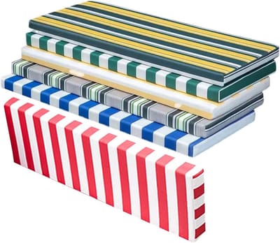 Tuinbankkussen - Zitkussen Bank - Comfort Buiten - Waterdicht Antislip - 5 cm Dik - Gestreept