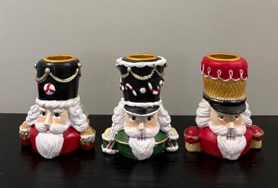 Colmore- Kandelaar - Notenkraker - Kerstmis - 3 stuks