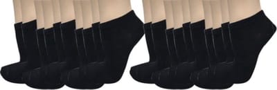 Zwarte sneaker sokken | 10 Paar | Multipack unisex | maat 35/38 | Naadloos | Enkel sokken | Voor heren en dames