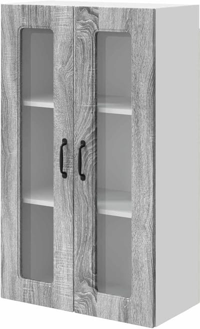 Keukenkast - Opbergkast Keuken - Keuken Organiseren - Veel Opbergruimte - 60 x 100 cm - Grijs Sonoma