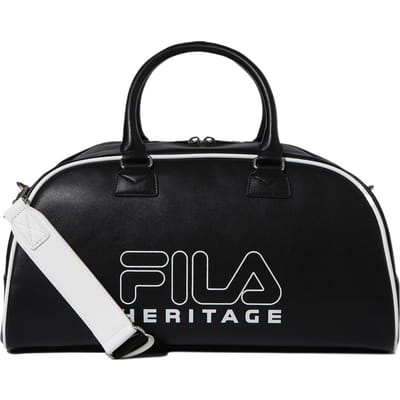 Fila Sport Vrijetijd Grote Capaciteit Logo Rits Nylon Schouder Crossbody Tote Sporttas Kleine Unisex tassen Zwart FS3BSF6301XBLK One Size black