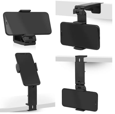 Telefoonhouder voor vliegtuig, bureau , thuis en auto - Multifunctioneel - Reisaccessoires vliegtuig - 360° - Universele telefoon houder voor kantoor