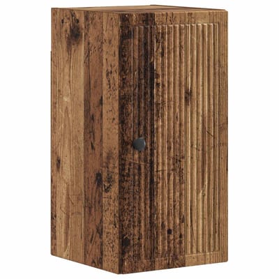 vidaXL - Badkamer - wandkast - EDE - Oud - hout - 30 - x - 31 - x - 59 - cm - Bewerkt - hout