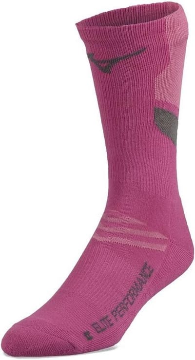 Crew Sokken voor Volleybal in Schokkend Roze - Comfortabele en Geventileerde Voetbekleding