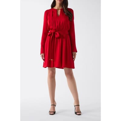 GUESS Anita V Neck Flared Samba Red Vibes Taglia: 36 | Abiti Mini Outlet | Donna | Rosso