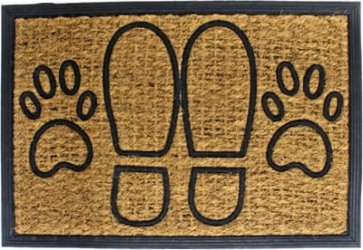 Deurmat Kokos-Rubber Voeten en Pootjes - 40 x 60 cm