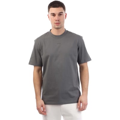 Hugo Heren Dapolino Logo Bedrukt Relaxed Fit T-shirt (Grijs)
