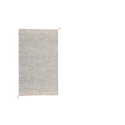 Muuto Ply tapijt Gerecycled - zwart/wit - 85 x 140 cm