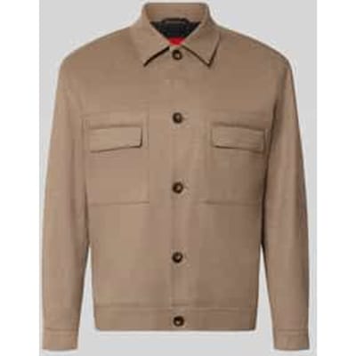 modern fit jack-overhemd met wol model 'Juliano'