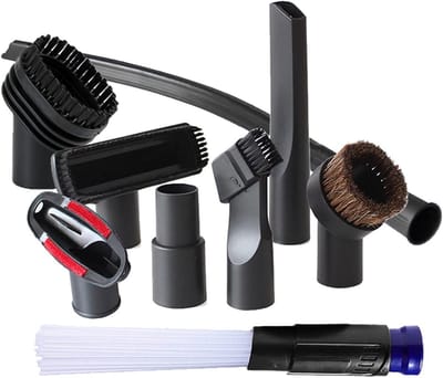 Stofzuiger Borstel Nozzle - Zuig Accessoires - Huis Reinigen - Universeel Bruikbaar - 32/35mm - Zwart