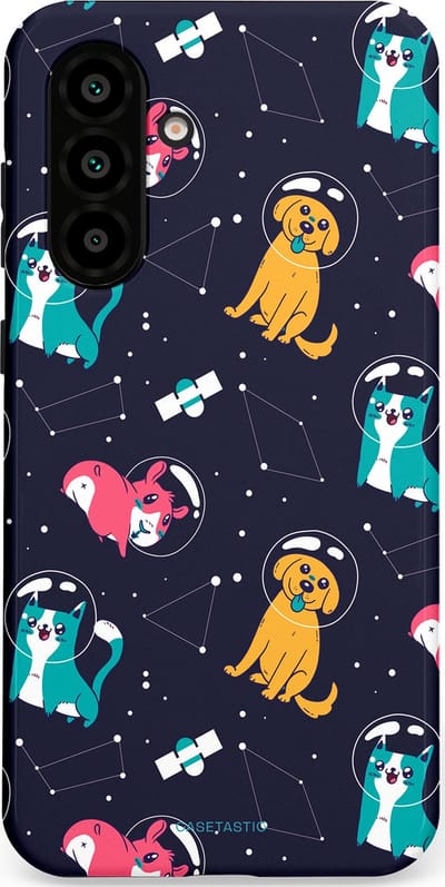 Casetastic Hoesje Geschikt voor Samsung A56 / A36 - Stijlvolle Beschermende Duo-layer Case - Sterrennacht Dieren