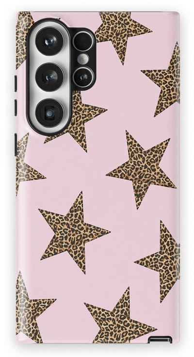 DripCase Hoesje Samsung Galaxy S23 Ultra | Sterren Design | Magnetisch Opladen | 2-in-1 Ontwerp | Stars Backcover Wild Pink