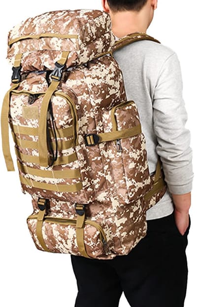 Unyqoos® Robuuste Trekrugzak 80 Liter - Multifunctioneel Ontworpen voor Avonturiers