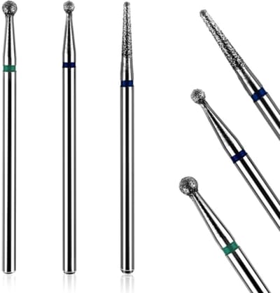 Nagelfrees Set van 3 met Diamantbits voor Manicure en Pedicure