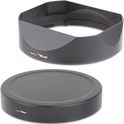 Metalen vierkante lenskap voor Fujifilm XF 16-55mm II en XF 16-80mm F4 R OIS WR, bescherming tegen schittering en stof, ideaal voor fotografie