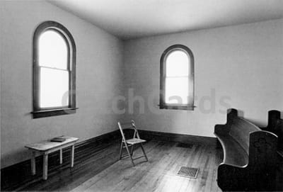 Eva Rubinstein - Church School - Vintage dubbele kaarten - Zwart-wit - Set van 10 kaarten met eco-katoen enveloppen