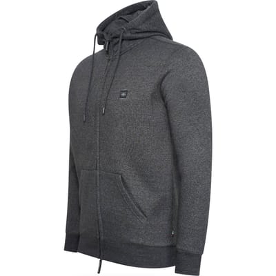 Cappuccino Italia - Heren Vest Fleece Zip Hood - Grijs - Maat S