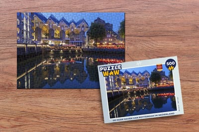 Puzzel Rotterdam - Water - Haven - Legpuzzel - Puzzel 500 stukjes