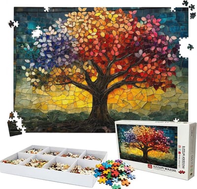 Houten Puzzel - Legpuzzel Volwassenen - Ontspannen Tijdverdrijf - Perfecte Vertanding - 156x105cm - Kleurrijk