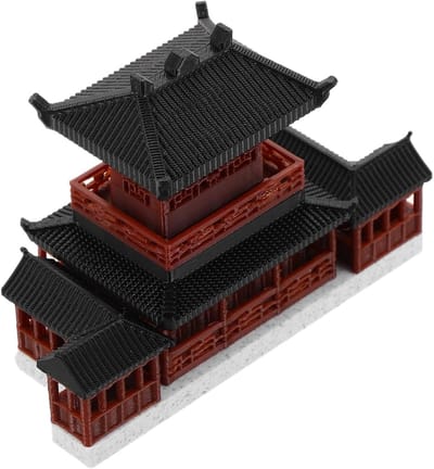 Miniatuur Pagode Beeldje voor Zen Decoratie in Tuin, Aquarium en Aziatische Landschappen